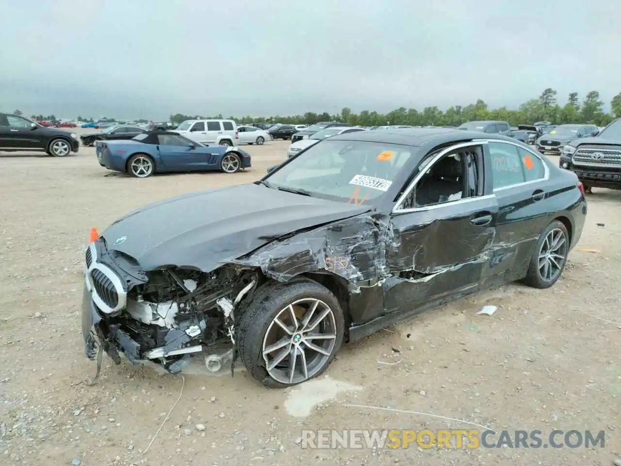 2 Photograph of a damaged car 3MW5R1J07M8C11303 BMW 3 SERIES 2021