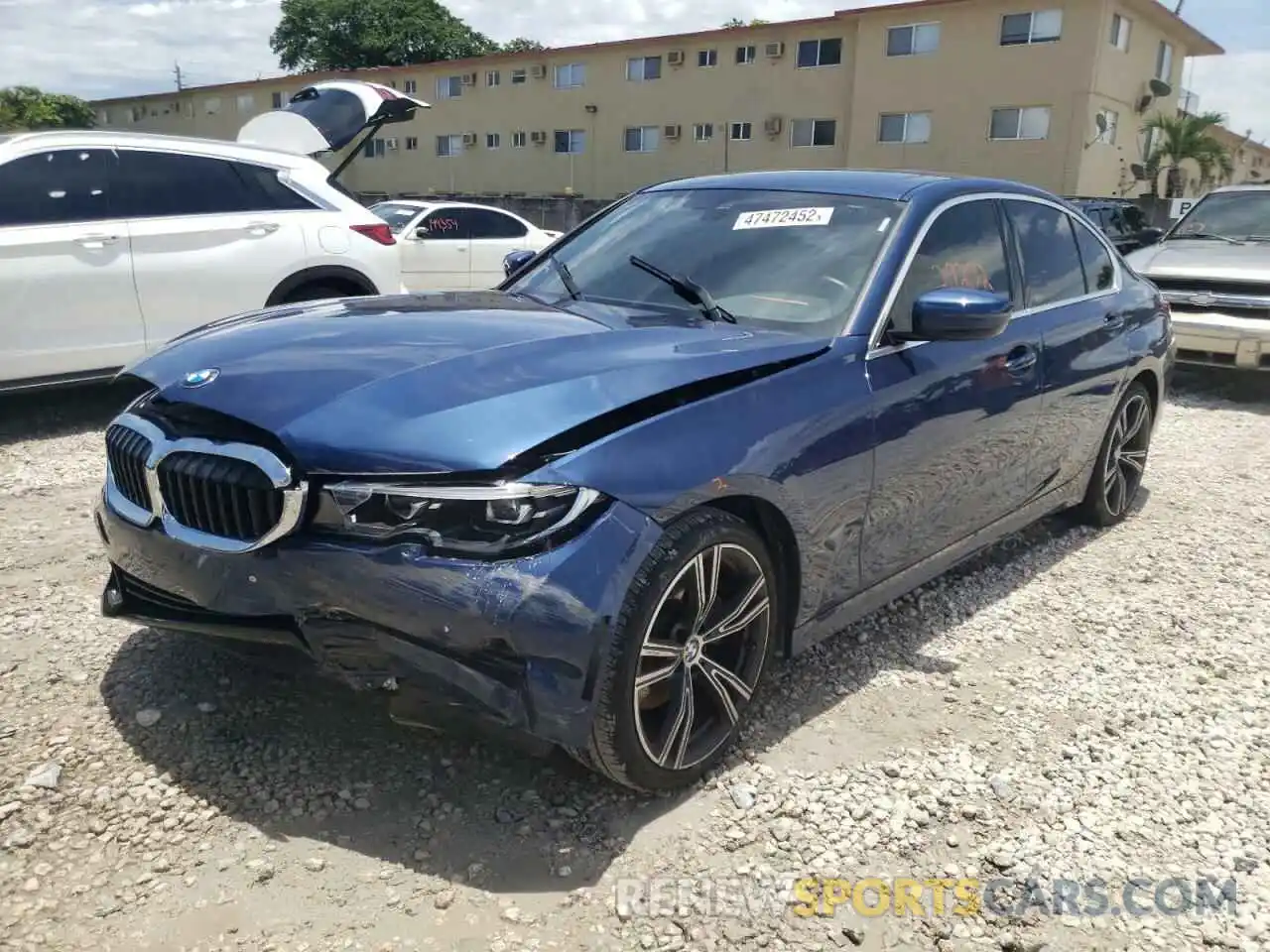 2 Фотография поврежденного автомобиля 3MW5R1J07M8C18512 BMW 3 SERIES 2021