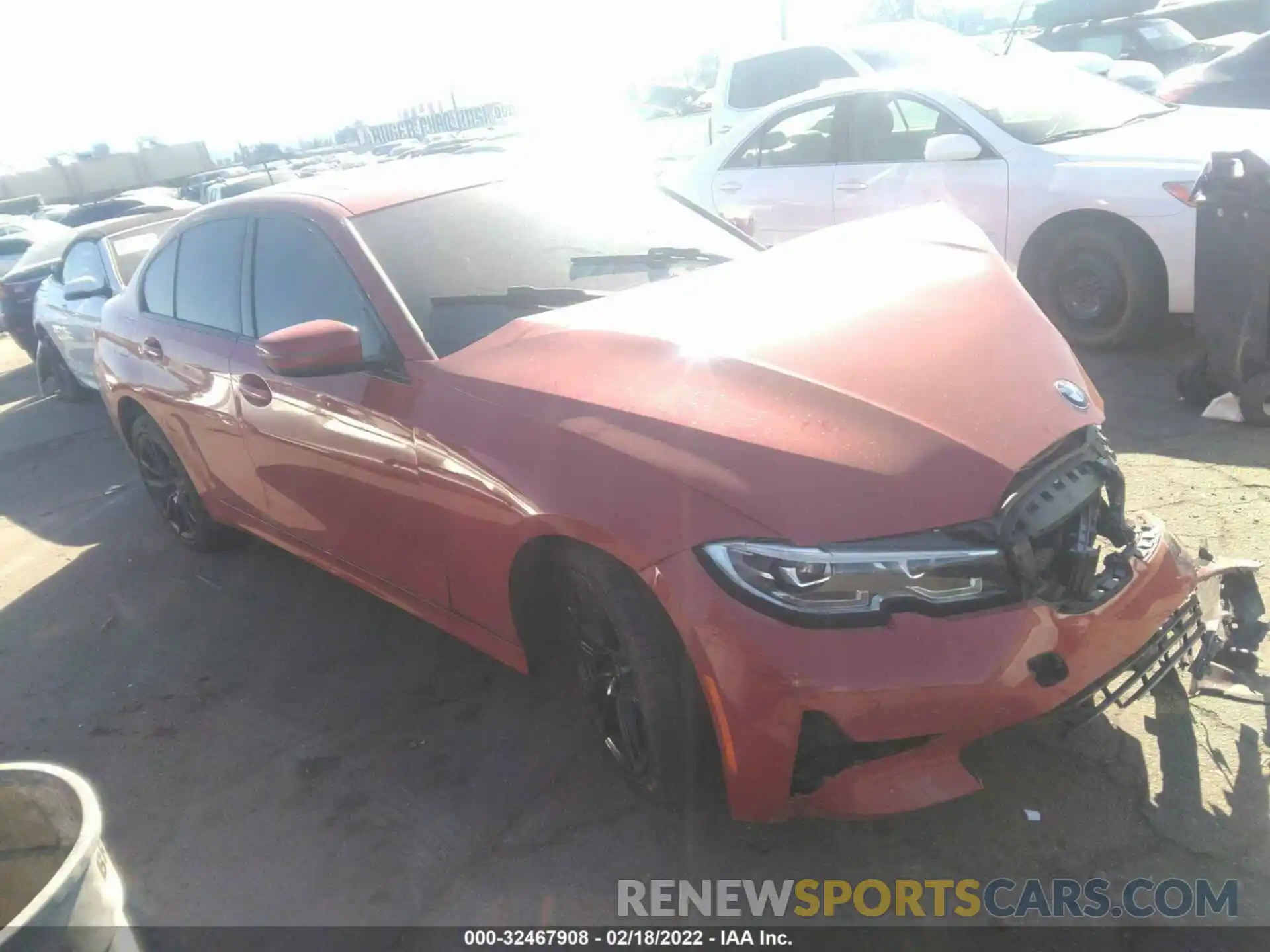 1 Photograph of a damaged car 3MW5R1J08M8B47997 BMW 3 SERIES 2021