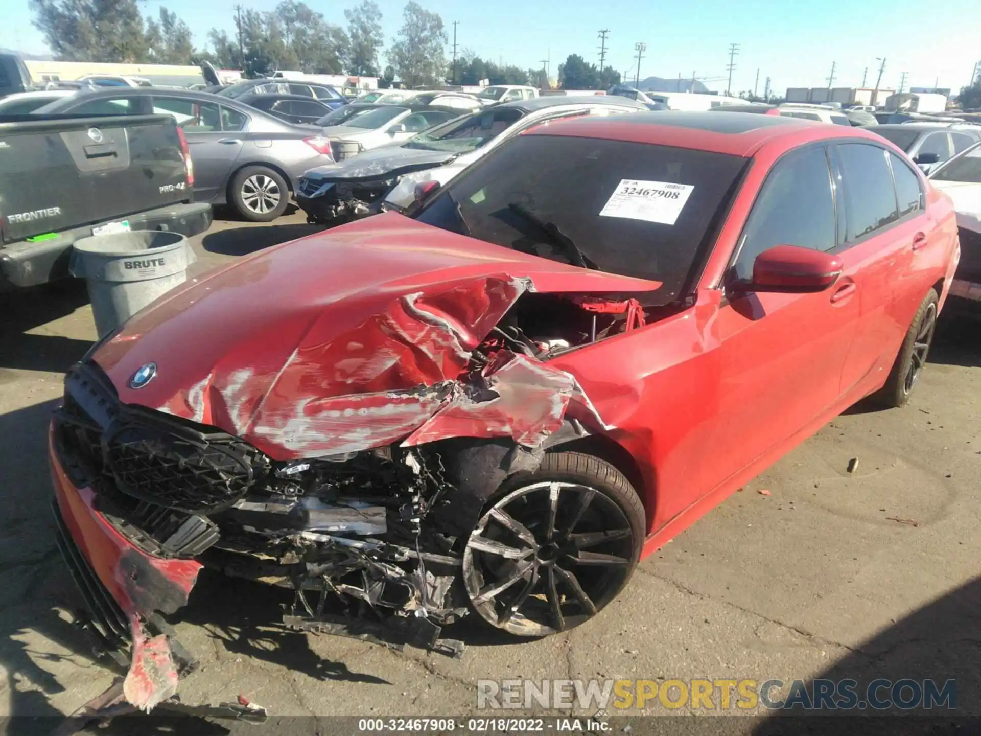 2 Photograph of a damaged car 3MW5R1J08M8B47997 BMW 3 SERIES 2021