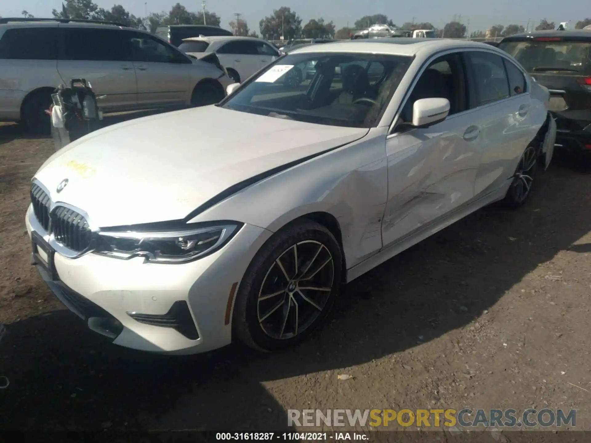 2 Photograph of a damaged car 3MW5R1J08M8B92129 BMW 3 SERIES 2021