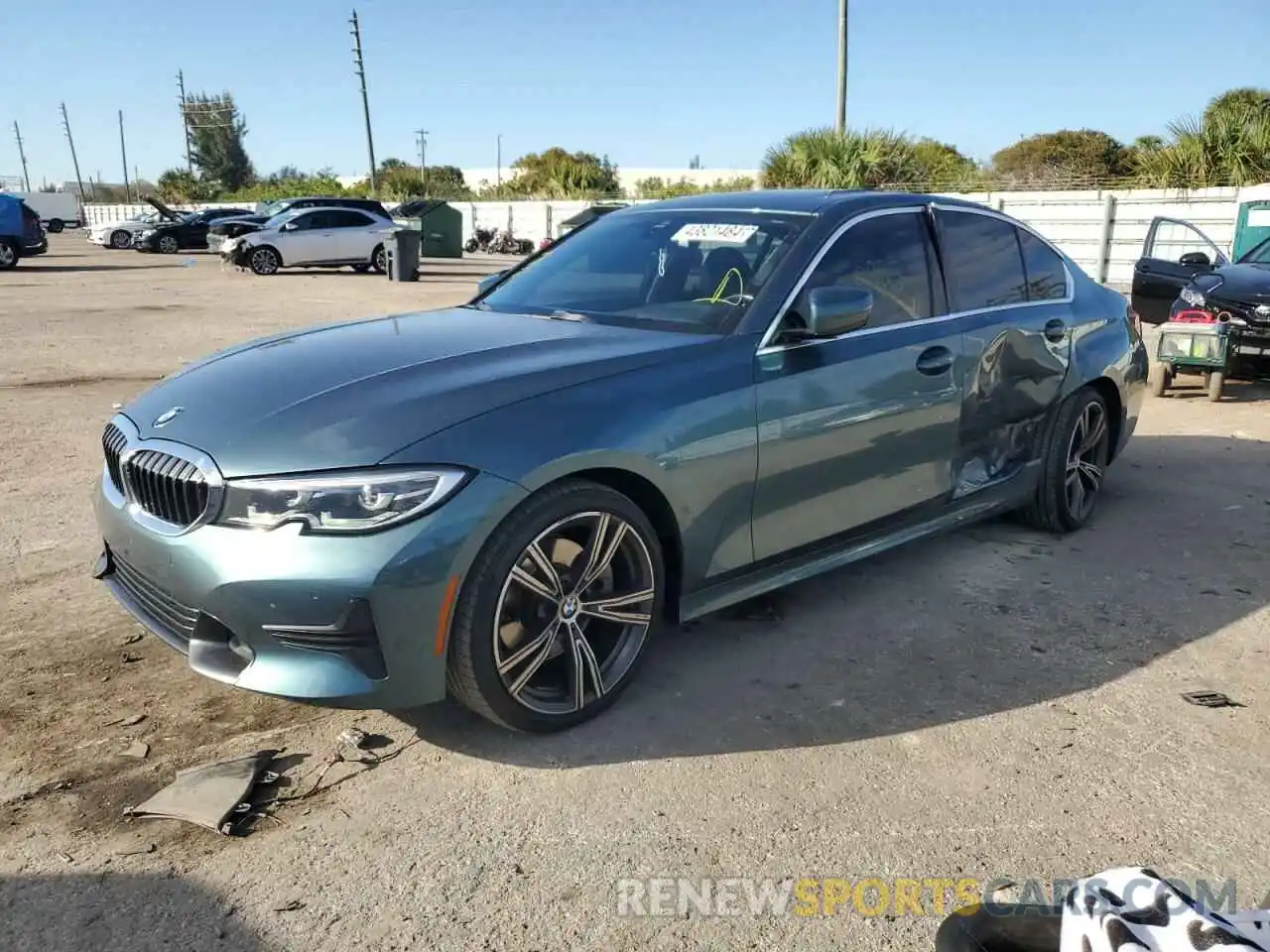 1 Photograph of a damaged car 3MW5R1J08M8B92440 BMW 3 SERIES 2021