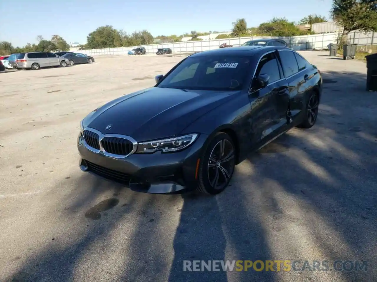 2 Photograph of a damaged car 3MW5R1J08M8B93295 BMW 3 SERIES 2021