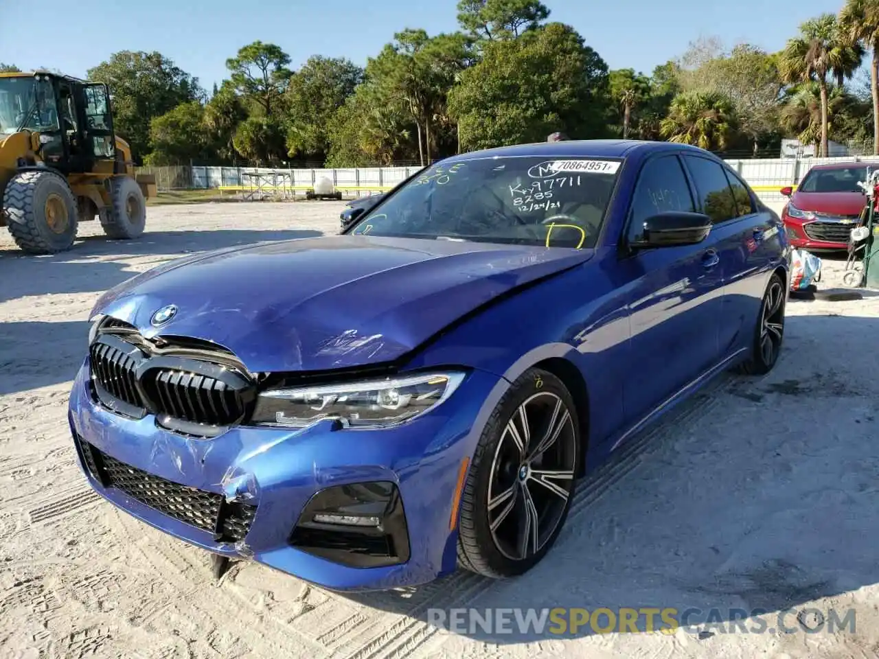 2 Photograph of a damaged car 3MW5R1J08M8B98285 BMW 3 SERIES 2021