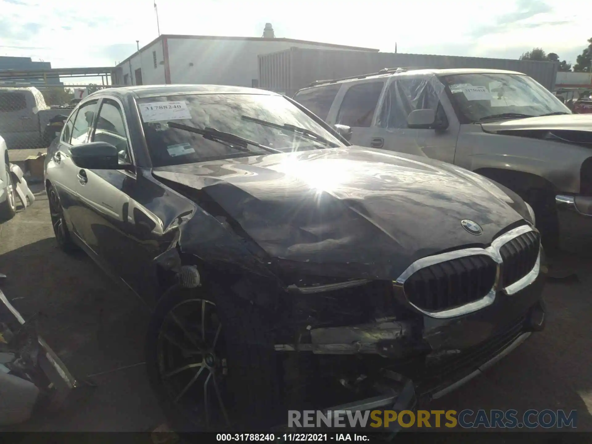 1 Photograph of a damaged car 3MW5R1J08M8B99016 BMW 3 SERIES 2021