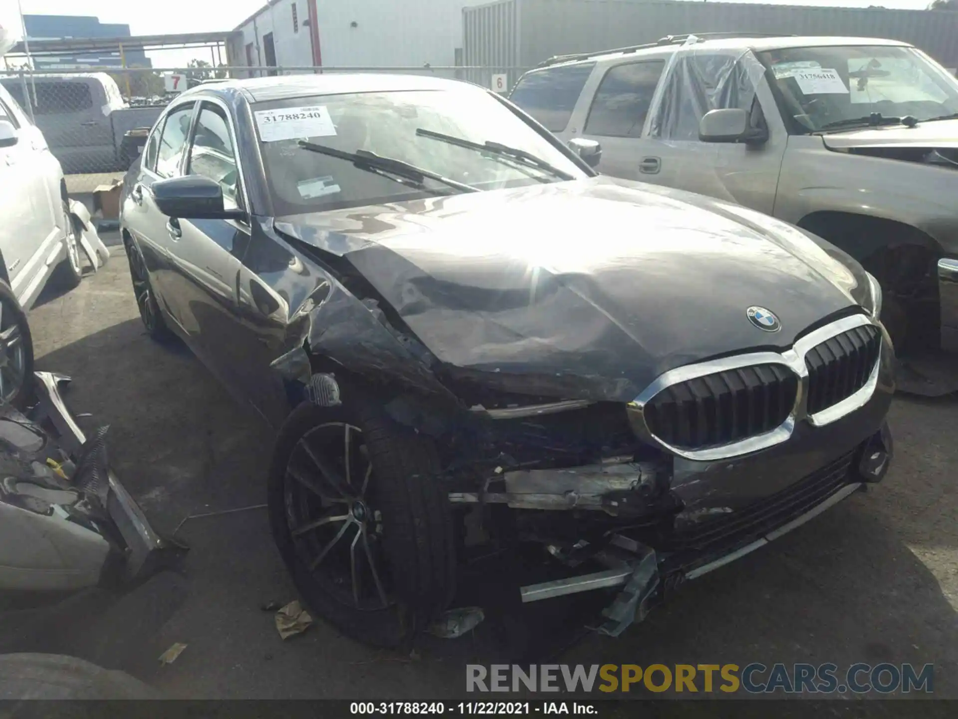 6 Photograph of a damaged car 3MW5R1J08M8B99016 BMW 3 SERIES 2021