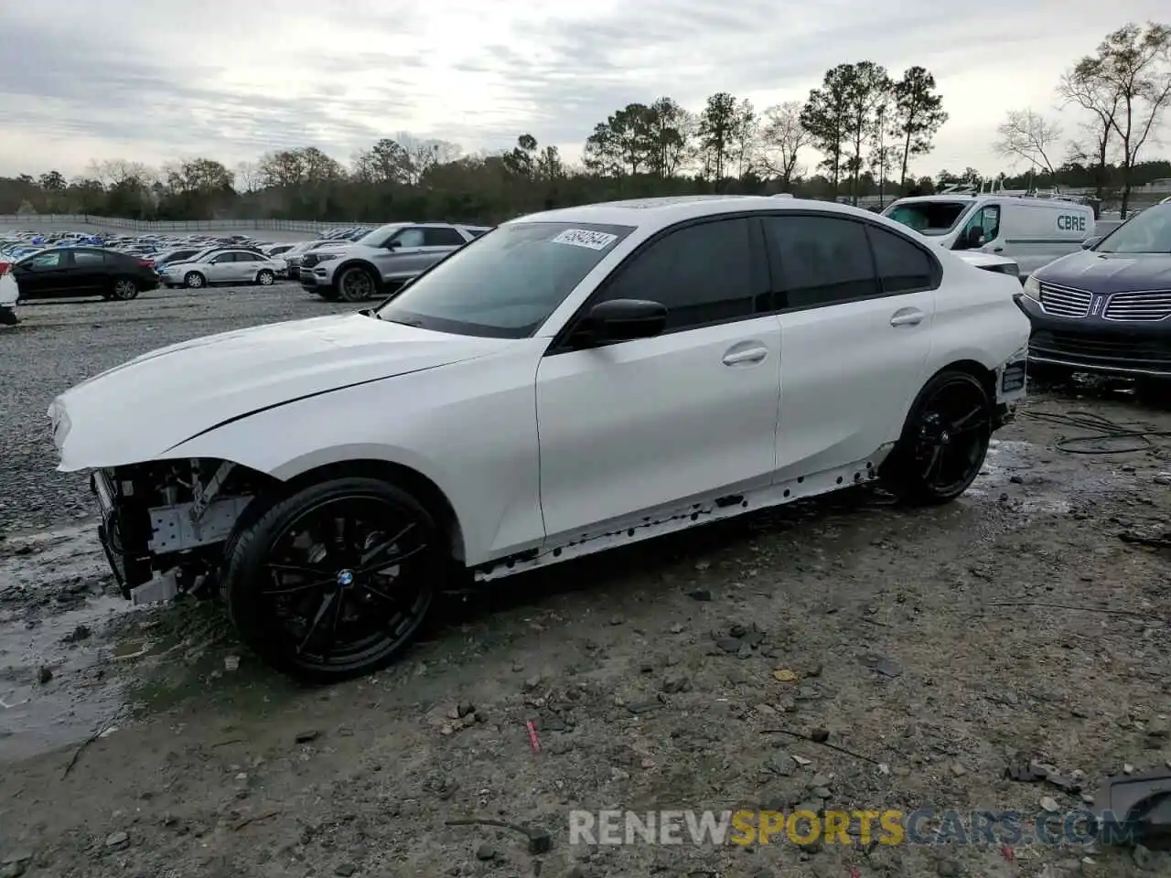 1 Photograph of a damaged car 3MW5R1J08M8B99873 BMW 3 SERIES 2021