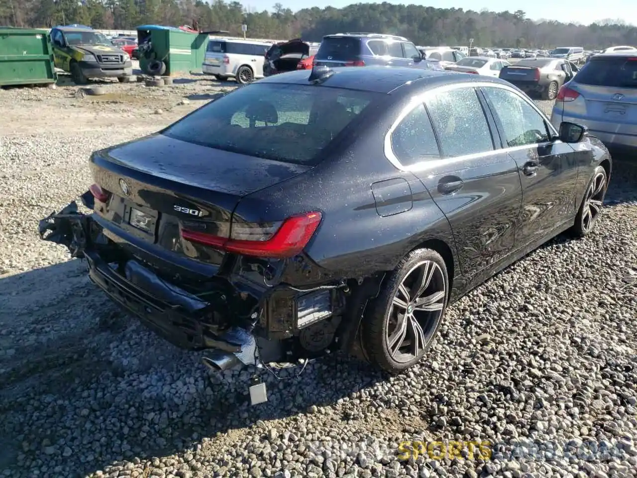 4 Photograph of a damaged car 3MW5R1J08M8C09446 BMW 3 SERIES 2021