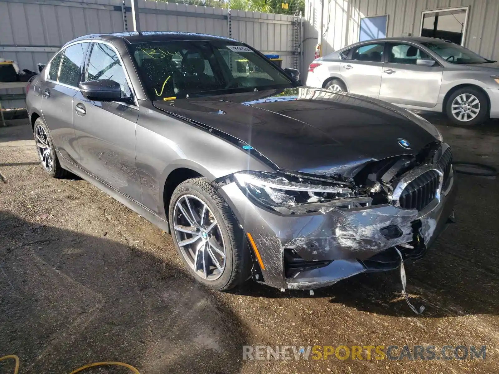 1 Photograph of a damaged car 3MW5R1J08M8C17434 BMW 3 SERIES 2021