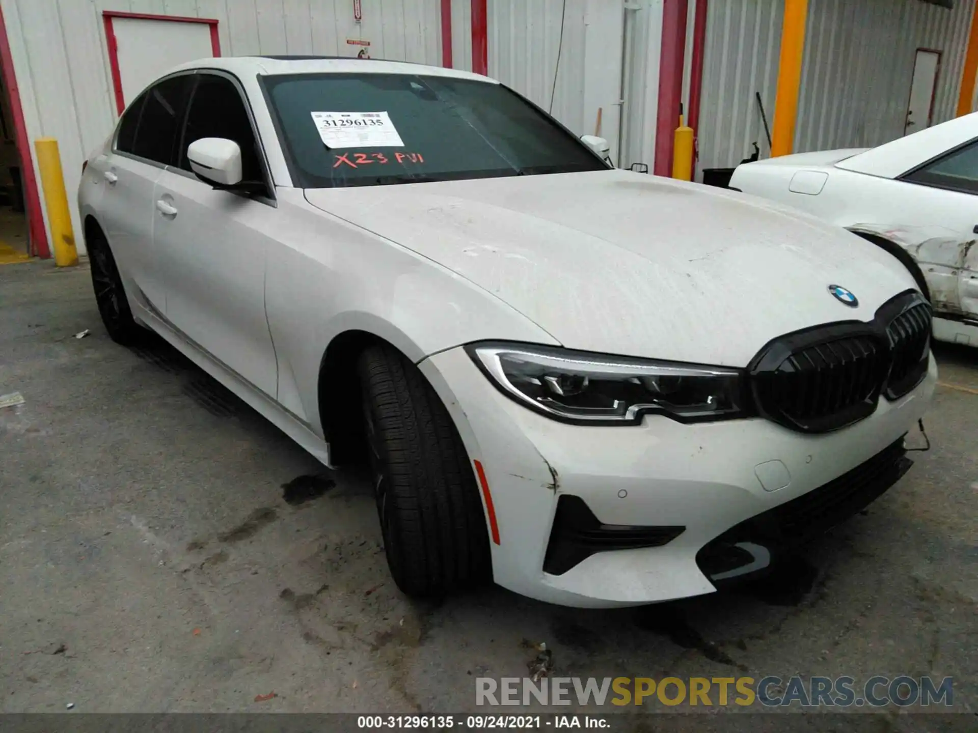 1 Photograph of a damaged car 3MW5R1J08M8C18566 BMW 3 SERIES 2021