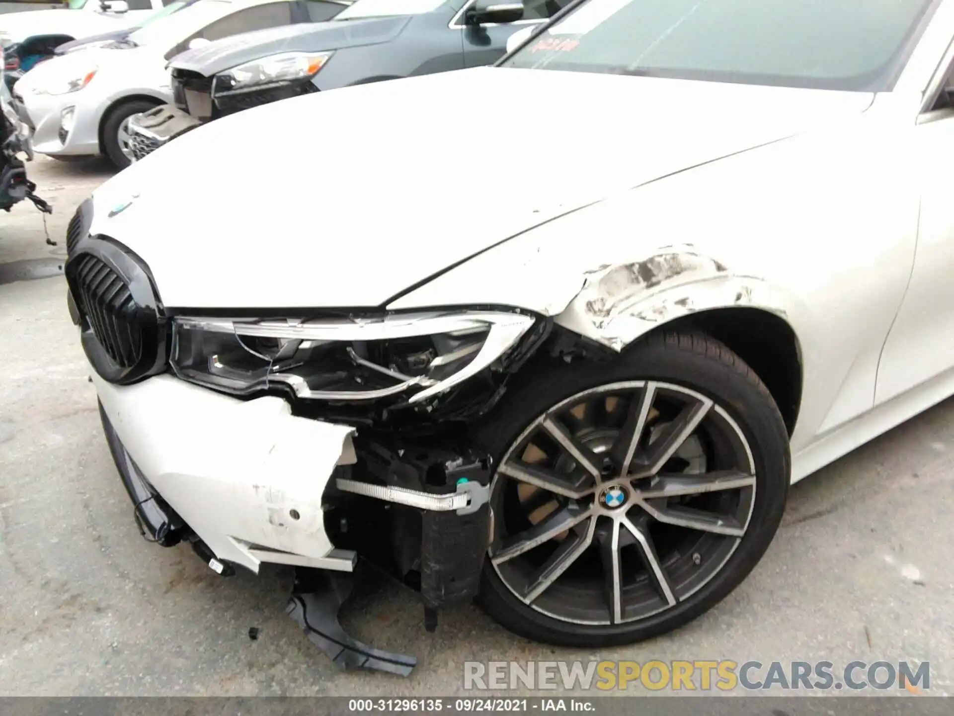 6 Photograph of a damaged car 3MW5R1J08M8C18566 BMW 3 SERIES 2021