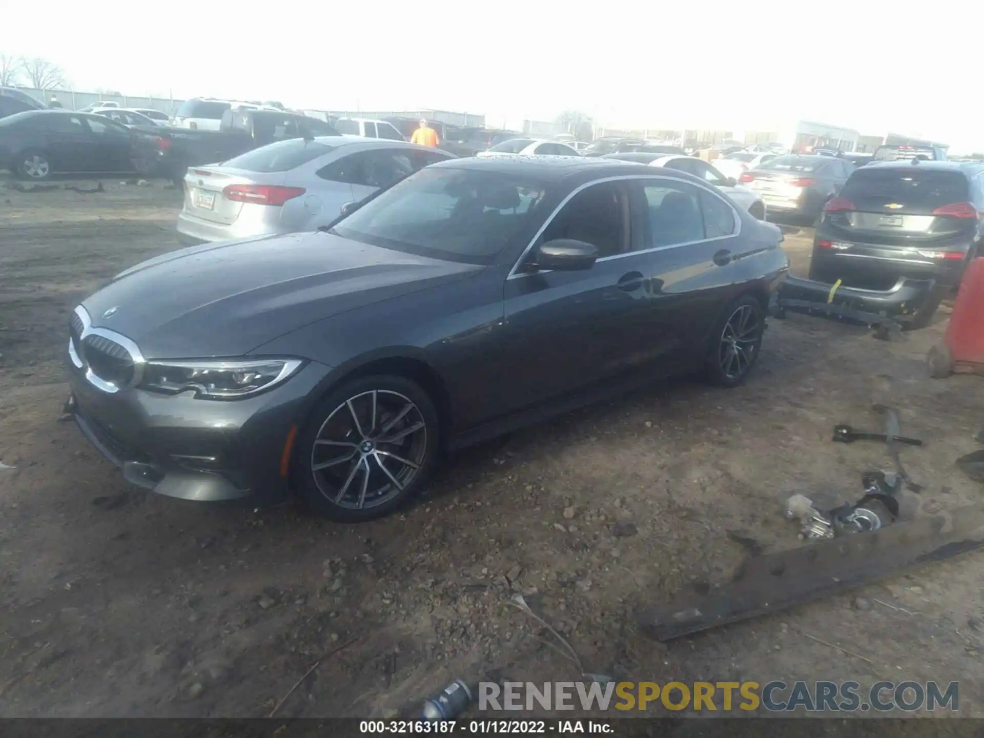 2 Photograph of a damaged car 3MW5R1J09M8B48107 BMW 3 SERIES 2021