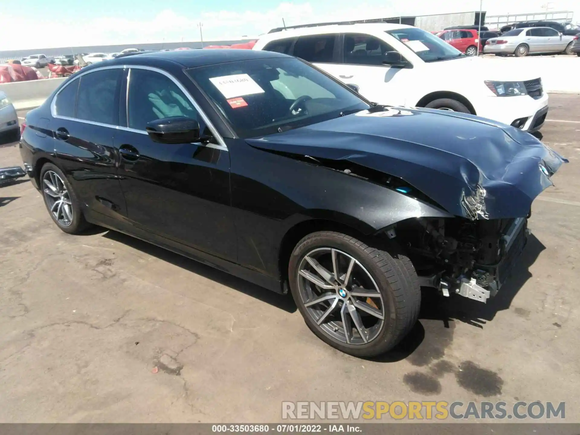 1 Photograph of a damaged car 3MW5R1J09M8B58524 BMW 3 SERIES 2021