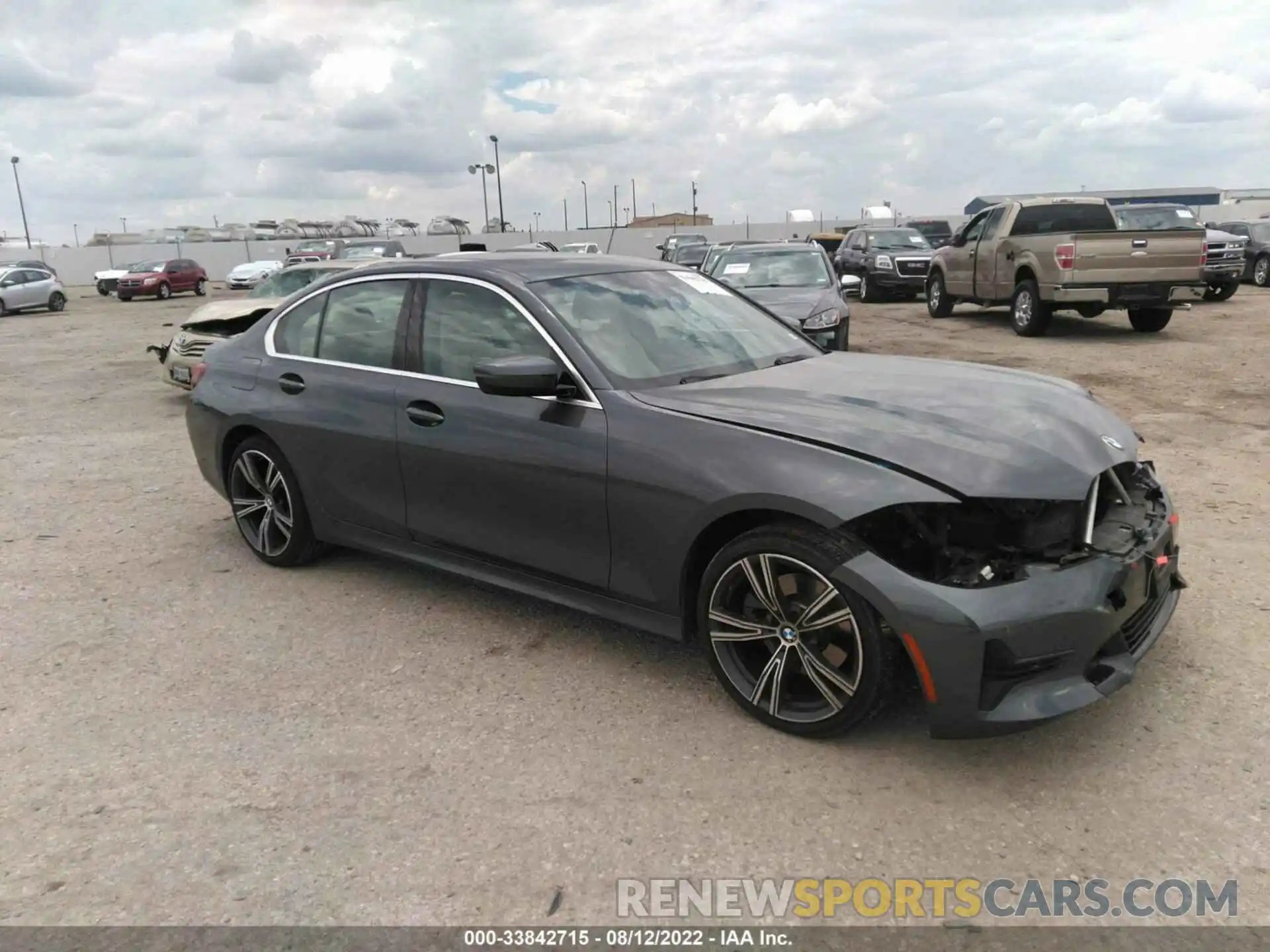 1 Photograph of a damaged car 3MW5R1J09M8B66736 BMW 3 SERIES 2021