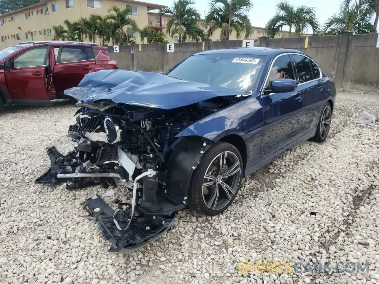 2 Photograph of a damaged car 3MW5R1J09M8B81415 BMW 3 SERIES 2021