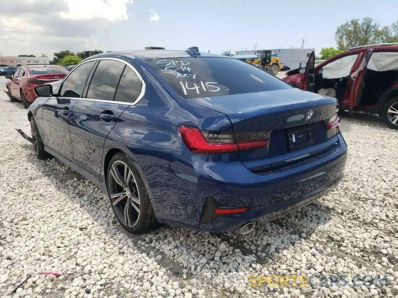 3 Photograph of a damaged car 3MW5R1J09M8B81415 BMW 3 SERIES 2021