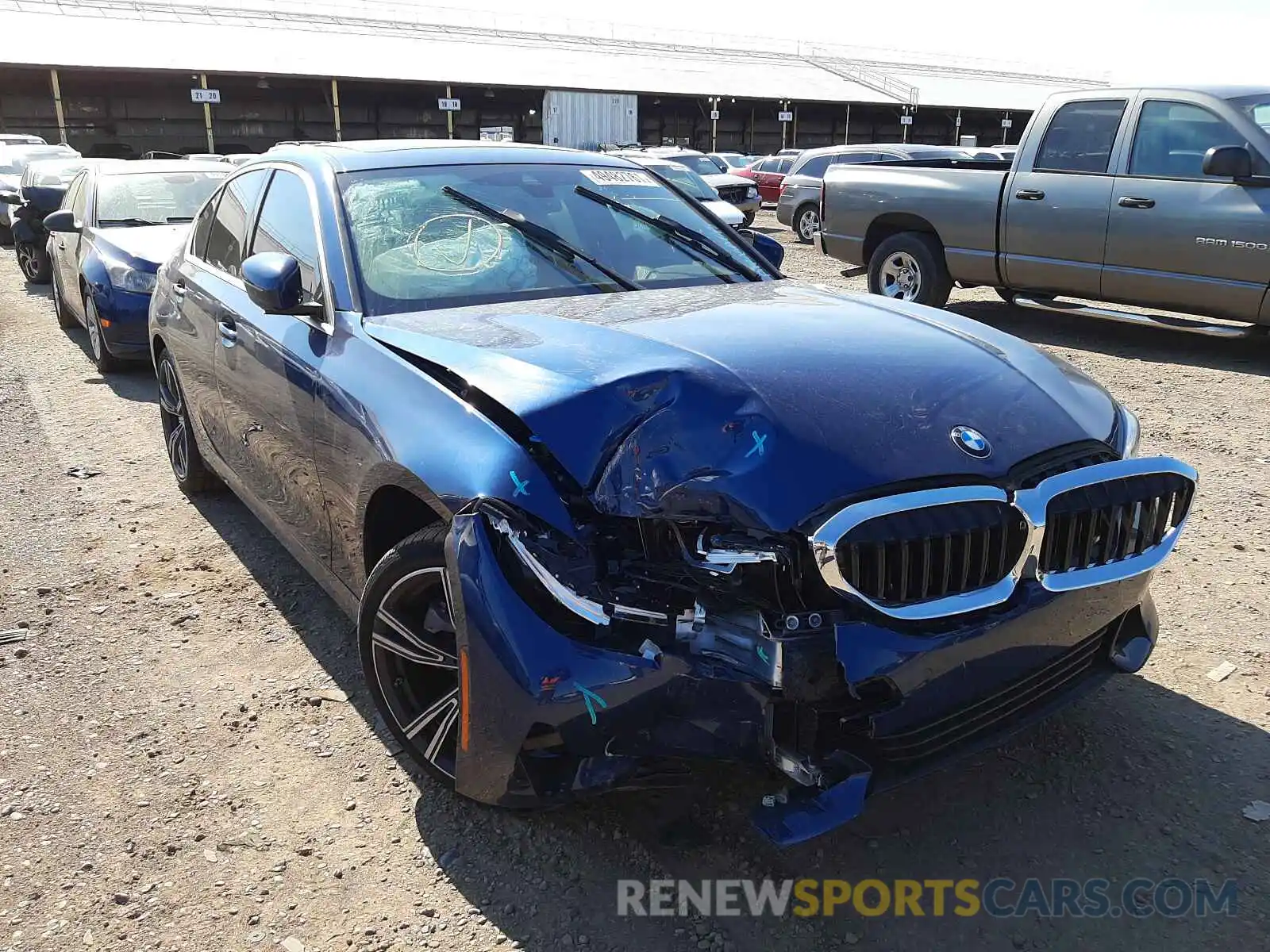 1 Photograph of a damaged car 3MW5R1J09M8B95895 BMW 3 SERIES 2021