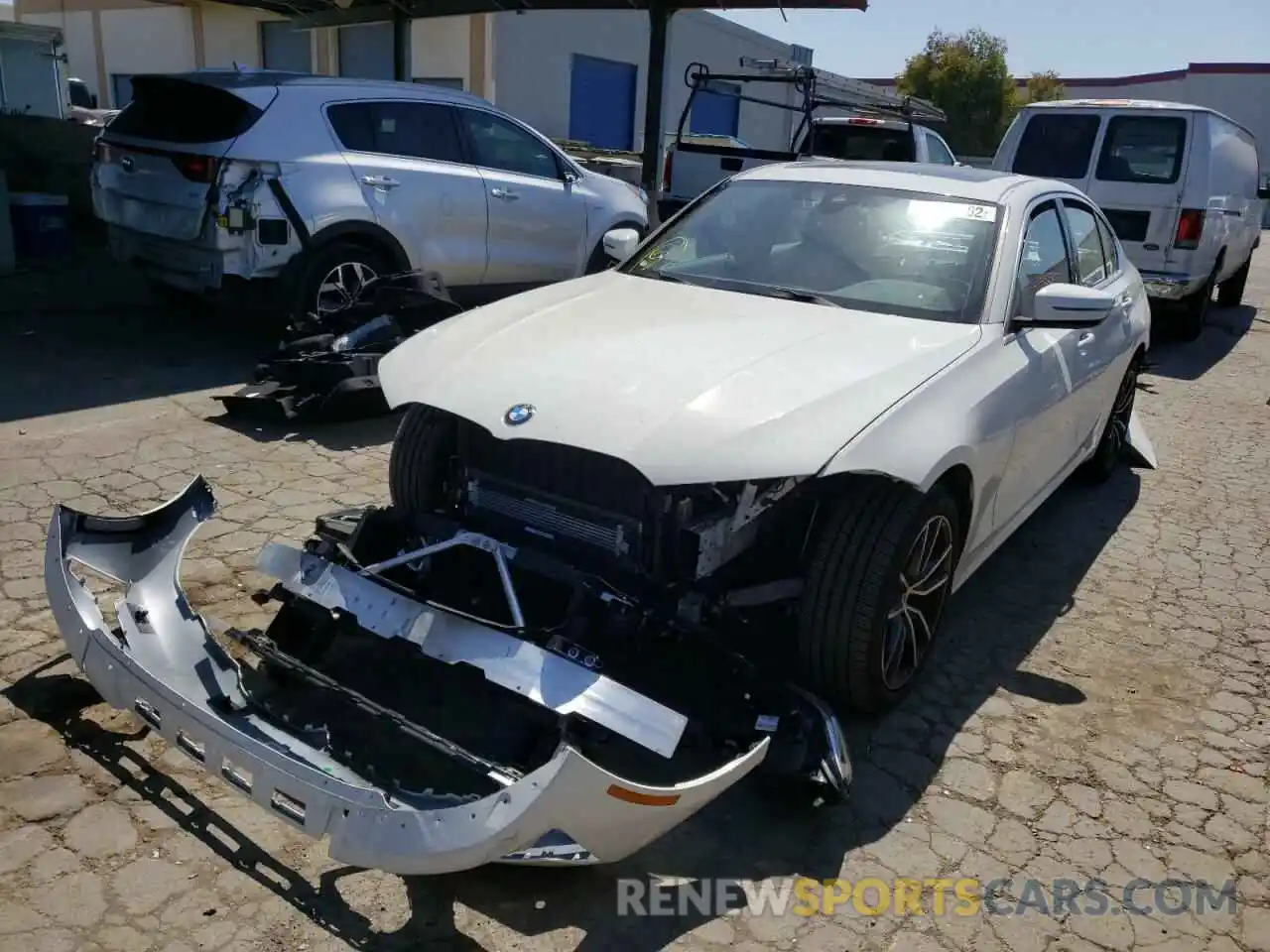 2 Photograph of a damaged car 3MW5R1J09M8C05390 BMW 3 SERIES 2021