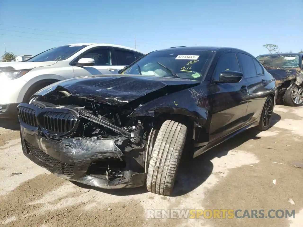 2 Photograph of a damaged car 3MW5R1J09M8C10265 BMW 3 SERIES 2021