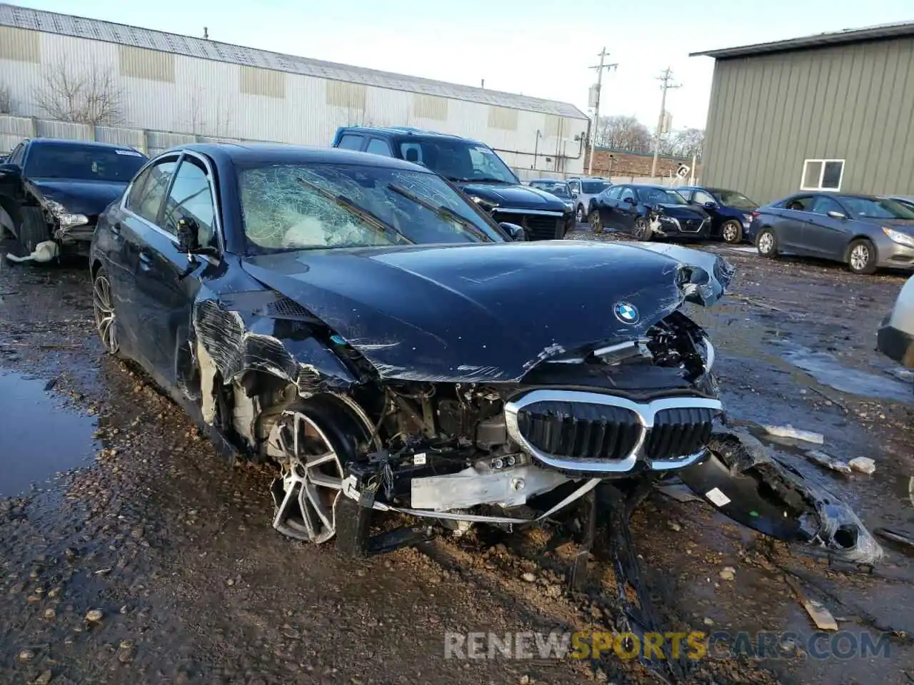 1 Photograph of a damaged car 3MW5R1J09M8C18317 BMW 3 SERIES 2021