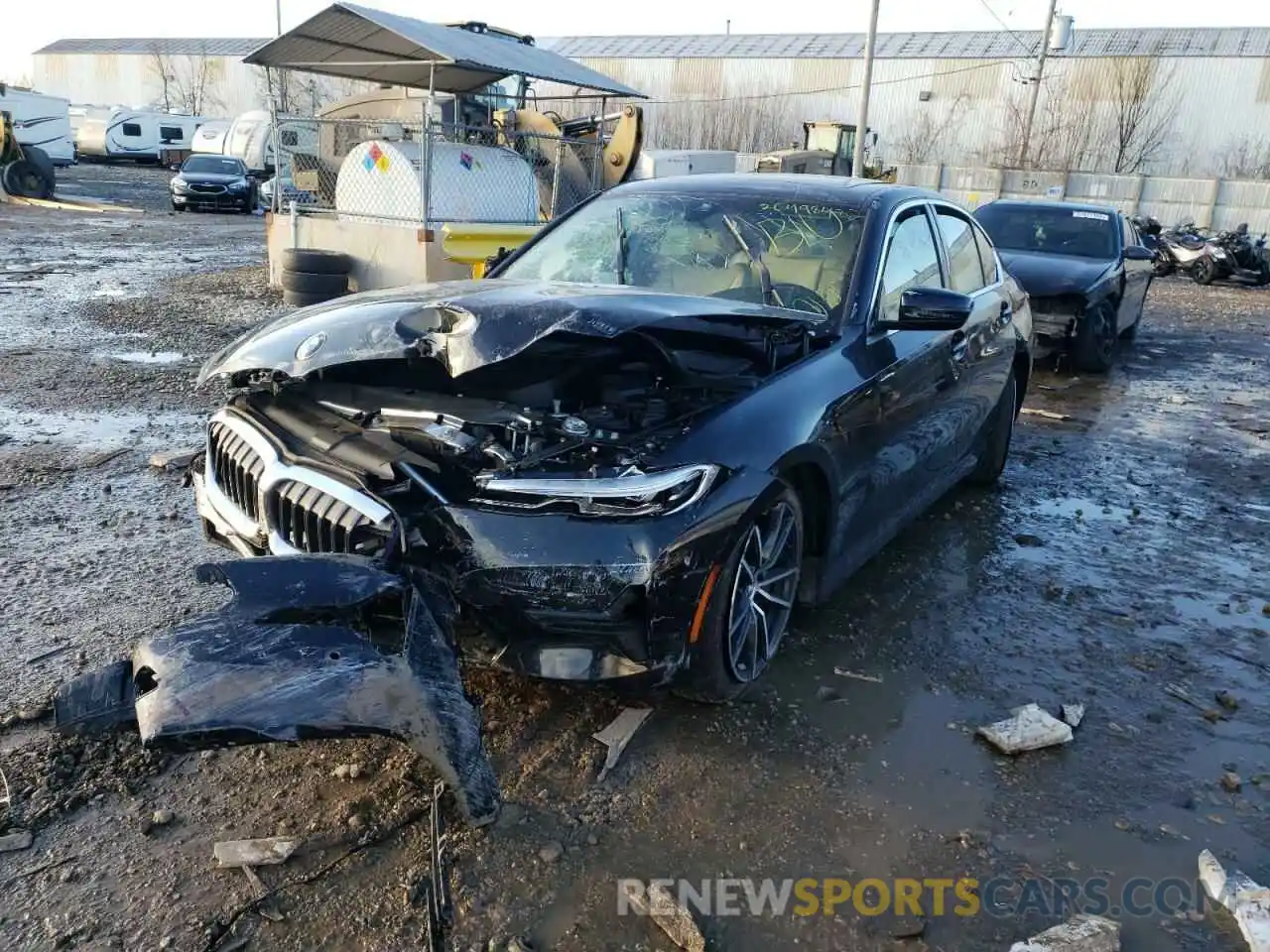 2 Фотография поврежденного автомобиля 3MW5R1J09M8C18317 BMW 3 SERIES 2021