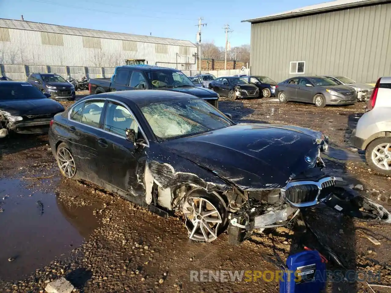 9 Photograph of a damaged car 3MW5R1J09M8C18317 BMW 3 SERIES 2021