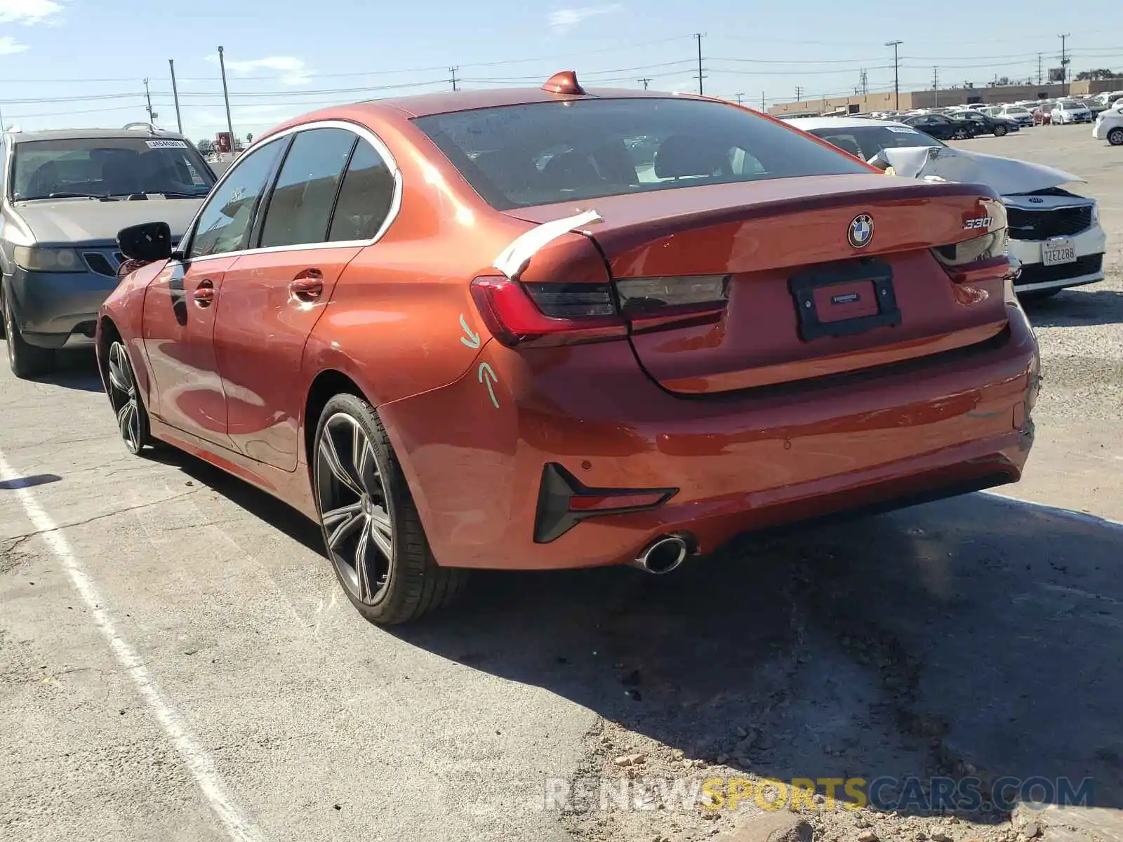 3 Фотография поврежденного автомобиля 3MW5R1J0XM8B56281 BMW 3 SERIES 2021