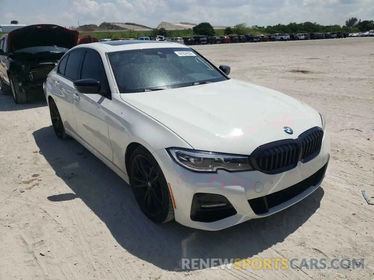 1 Photograph of a damaged car 3MW5R1J0XM8B66678 BMW 3 SERIES 2021