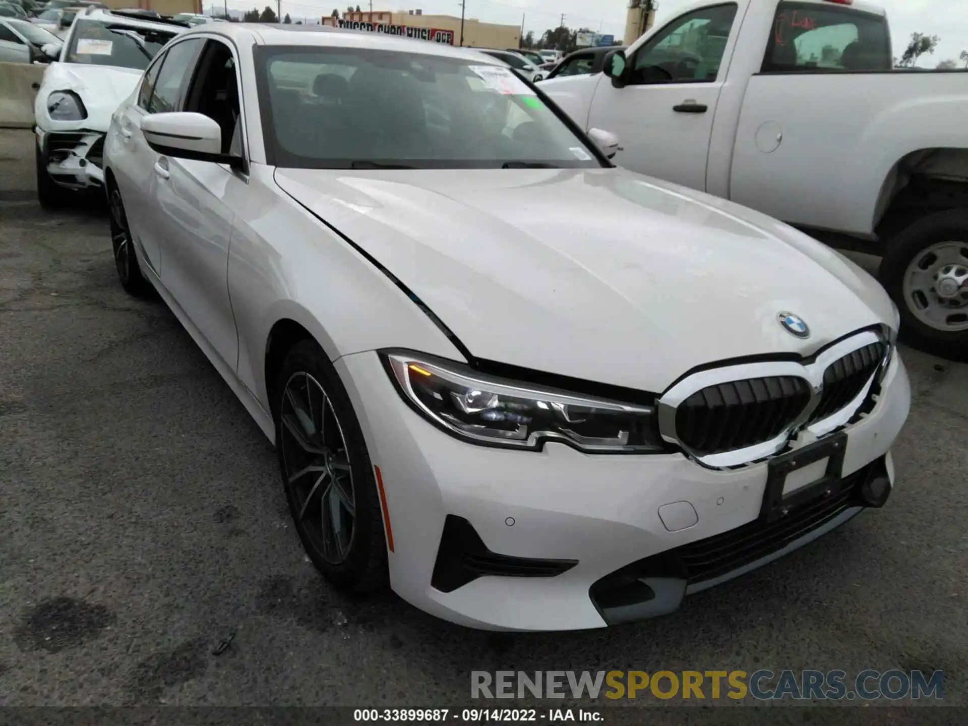 1 Photograph of a damaged car 3MW5R1J0XM8B68317 BMW 3 SERIES 2021