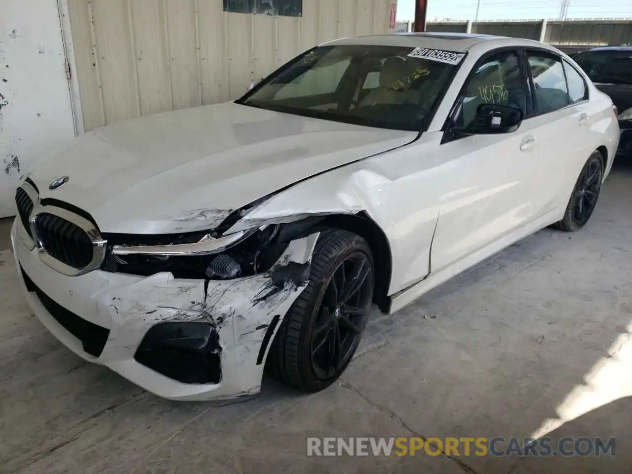 2 Photograph of a damaged car 3MW5R1J0XM8B81195 BMW 3 SERIES 2021