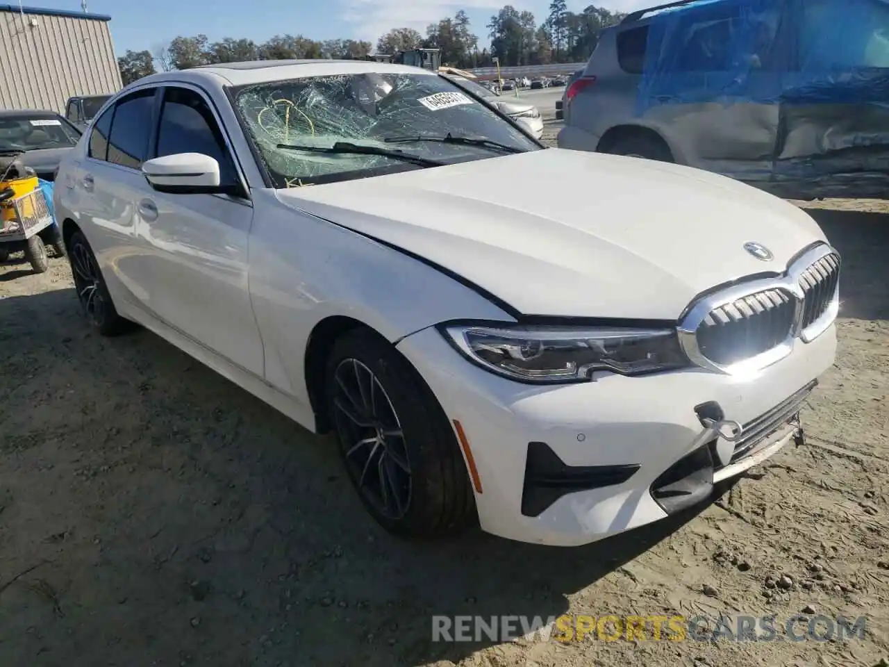 1 Photograph of a damaged car 3MW5R1J0XM8B81505 BMW 3 SERIES 2021