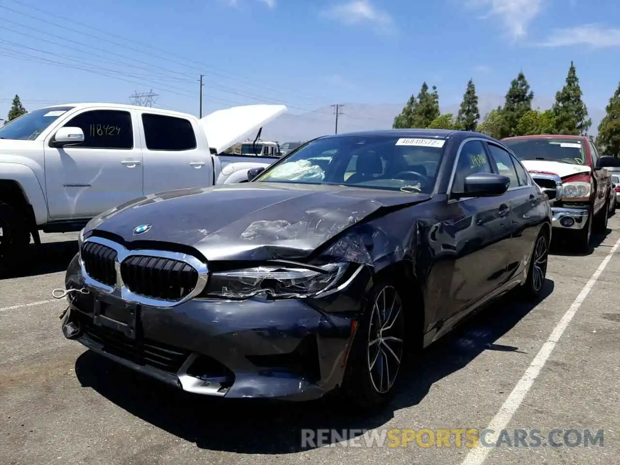 2 Photograph of a damaged car 3MW5R1J0XM8B93640 BMW 3 SERIES 2021