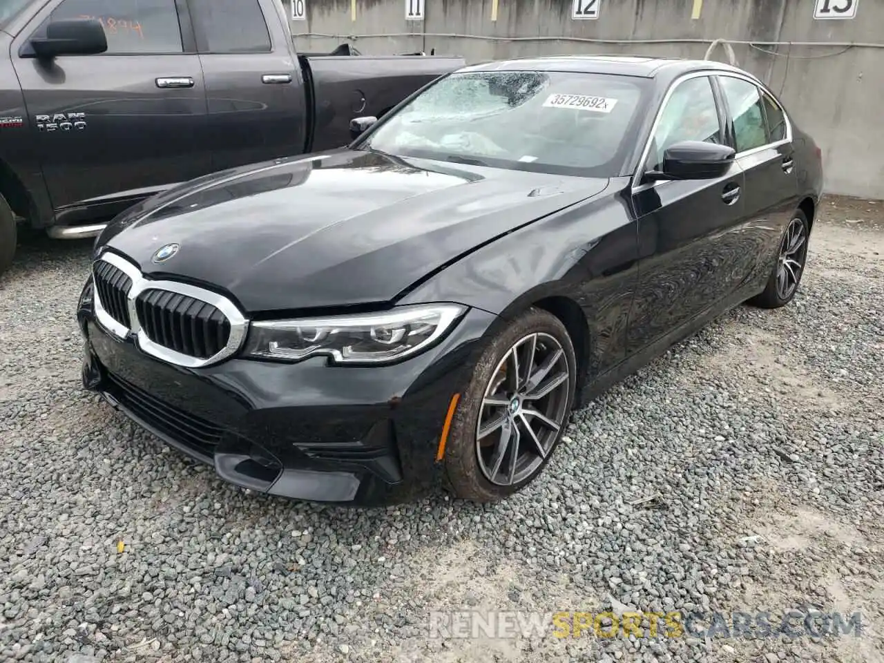 2 Photograph of a damaged car 3MW5R1J0XM8C07715 BMW 3 SERIES 2021