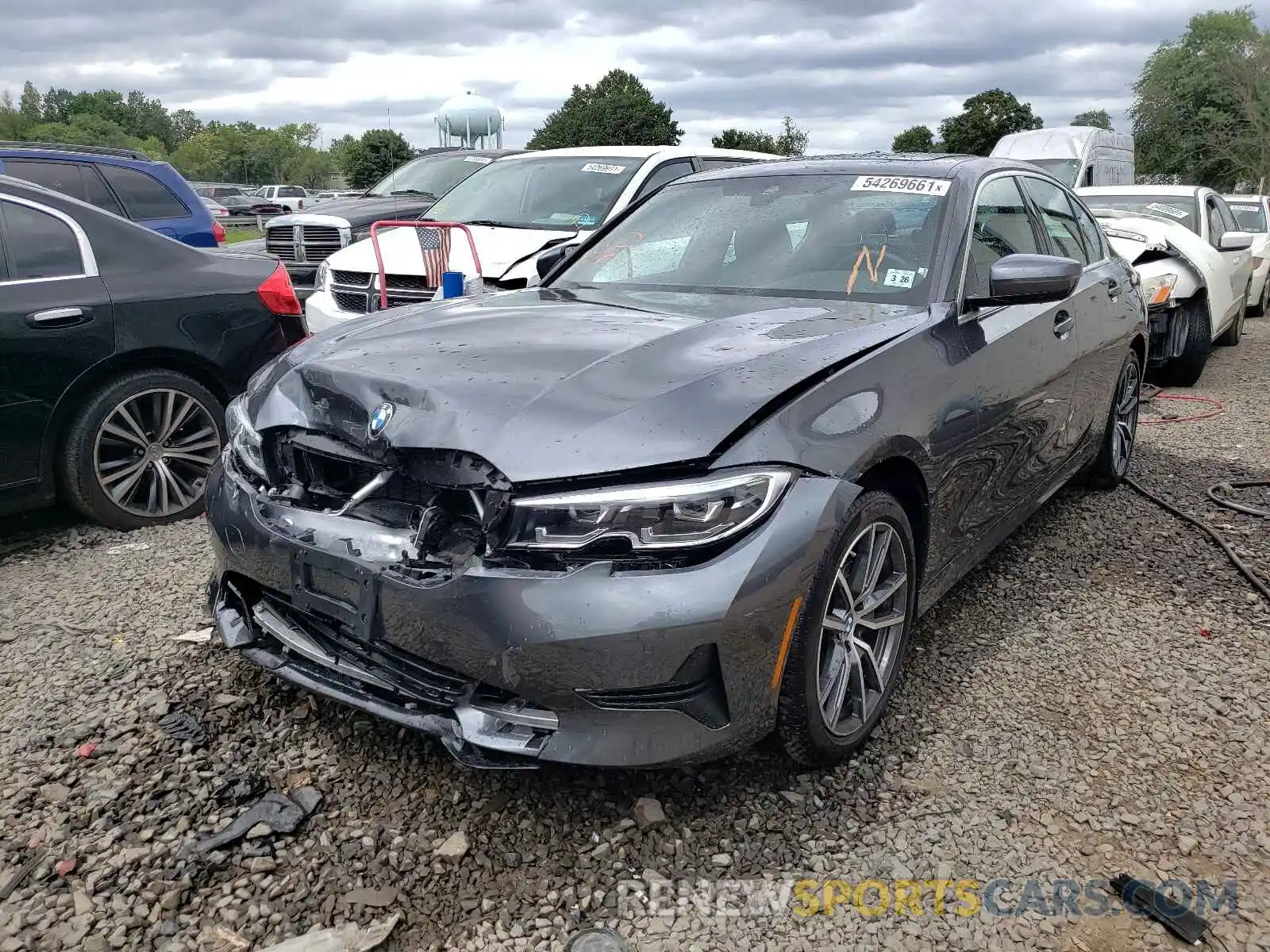 2 Photograph of a damaged car 3MW5R7J00M8B72637 BMW 3 SERIES 2021