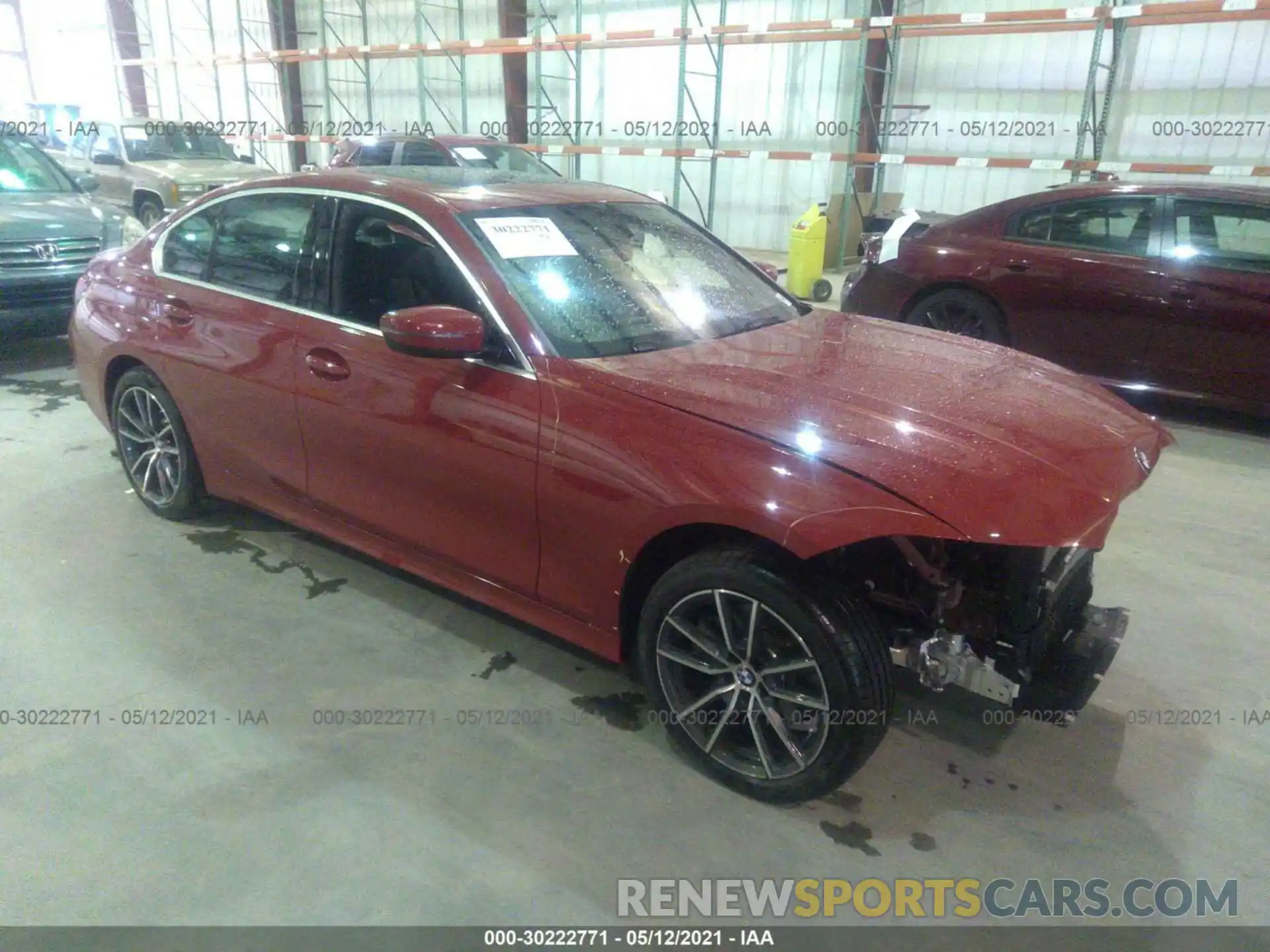 1 Photograph of a damaged car 3MW5R7J00M8B83265 BMW 3 SERIES 2021