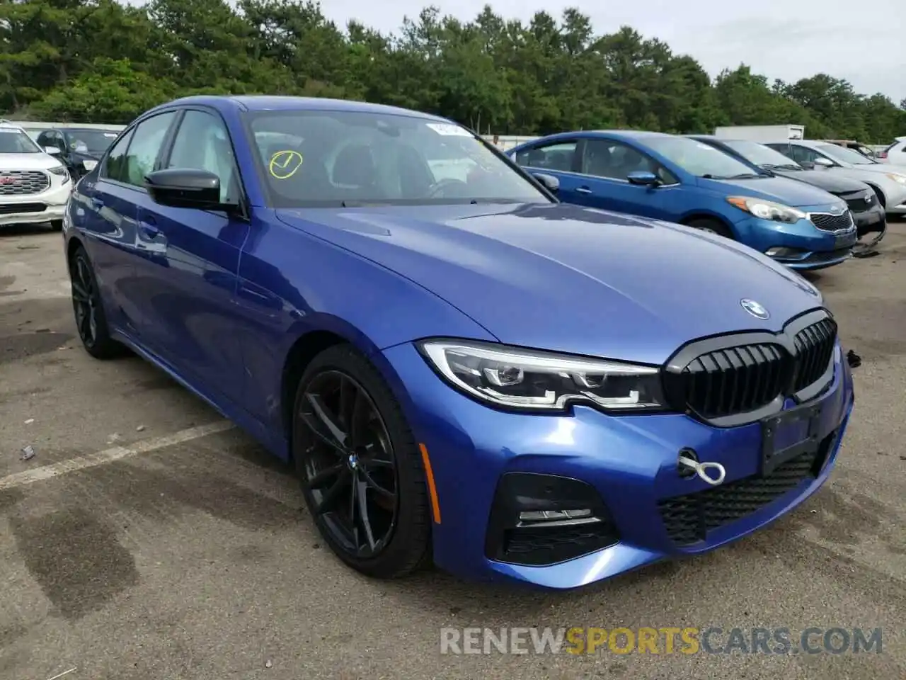 1 Photograph of a damaged car 3MW5R7J00M8B93696 BMW 3 SERIES 2021