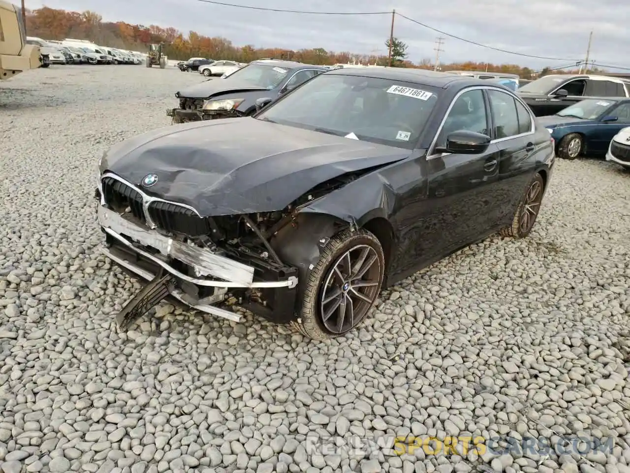 2 Photograph of a damaged car 3MW5R7J00M8B95688 BMW 3 SERIES 2021