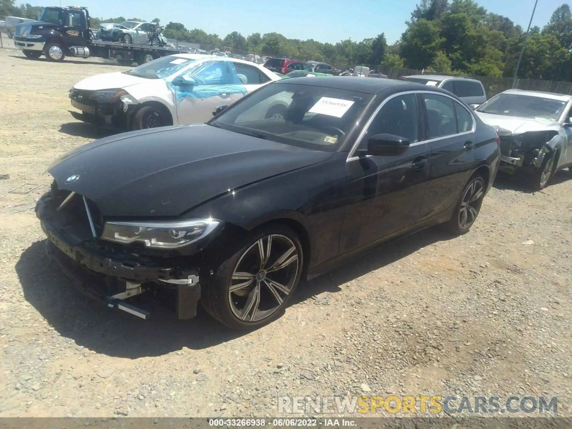 2 Photograph of a damaged car 3MW5R7J00M8B99045 BMW 3 SERIES 2021