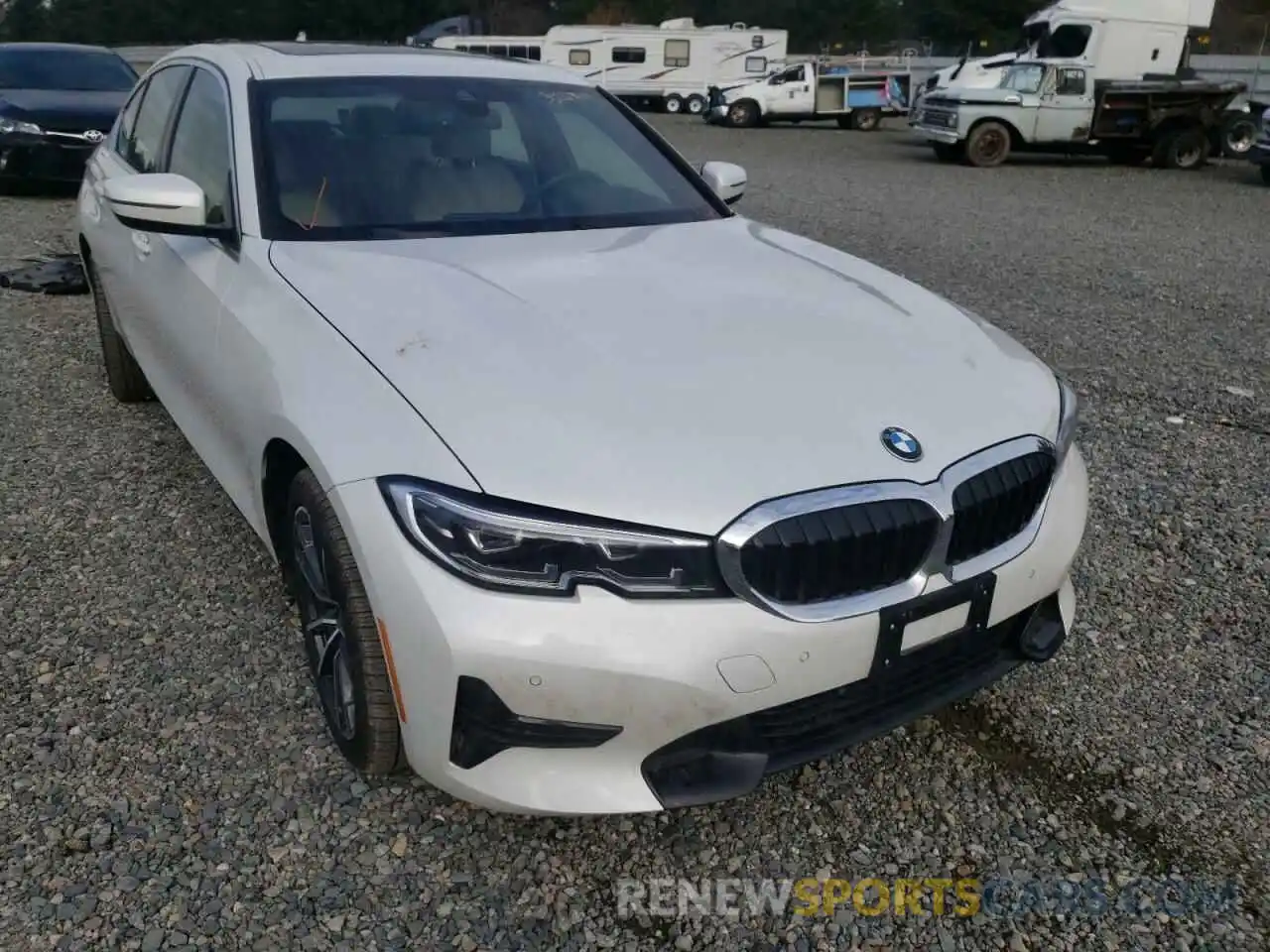 1 Photograph of a damaged car 3MW5R7J00M8C12263 BMW 3 SERIES 2021