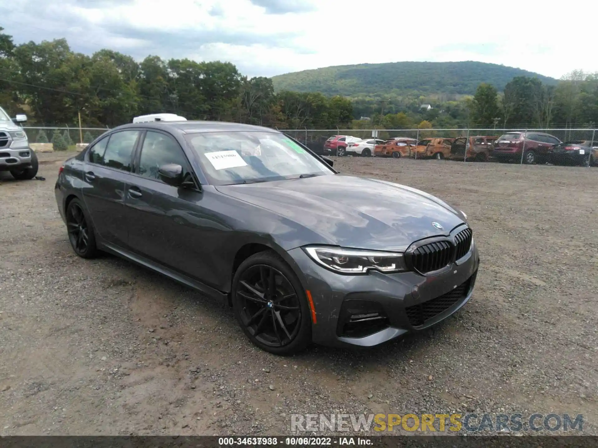 1 Photograph of a damaged car 3MW5R7J00M8C21545 BMW 3 SERIES 2021