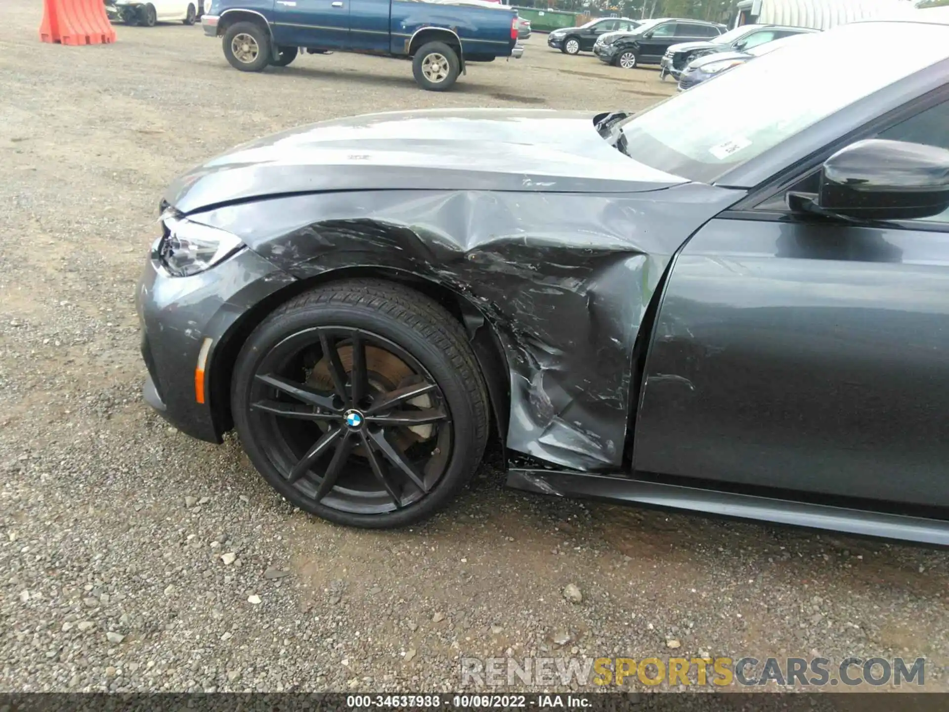 6 Photograph of a damaged car 3MW5R7J00M8C21545 BMW 3 SERIES 2021