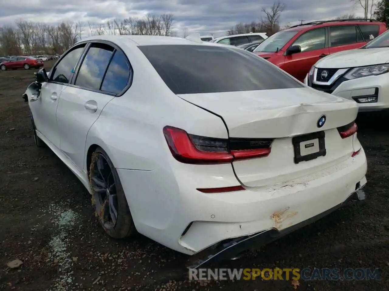 3 Photograph of a damaged car 3MW5R7J01M8B56138 BMW 3 SERIES 2021