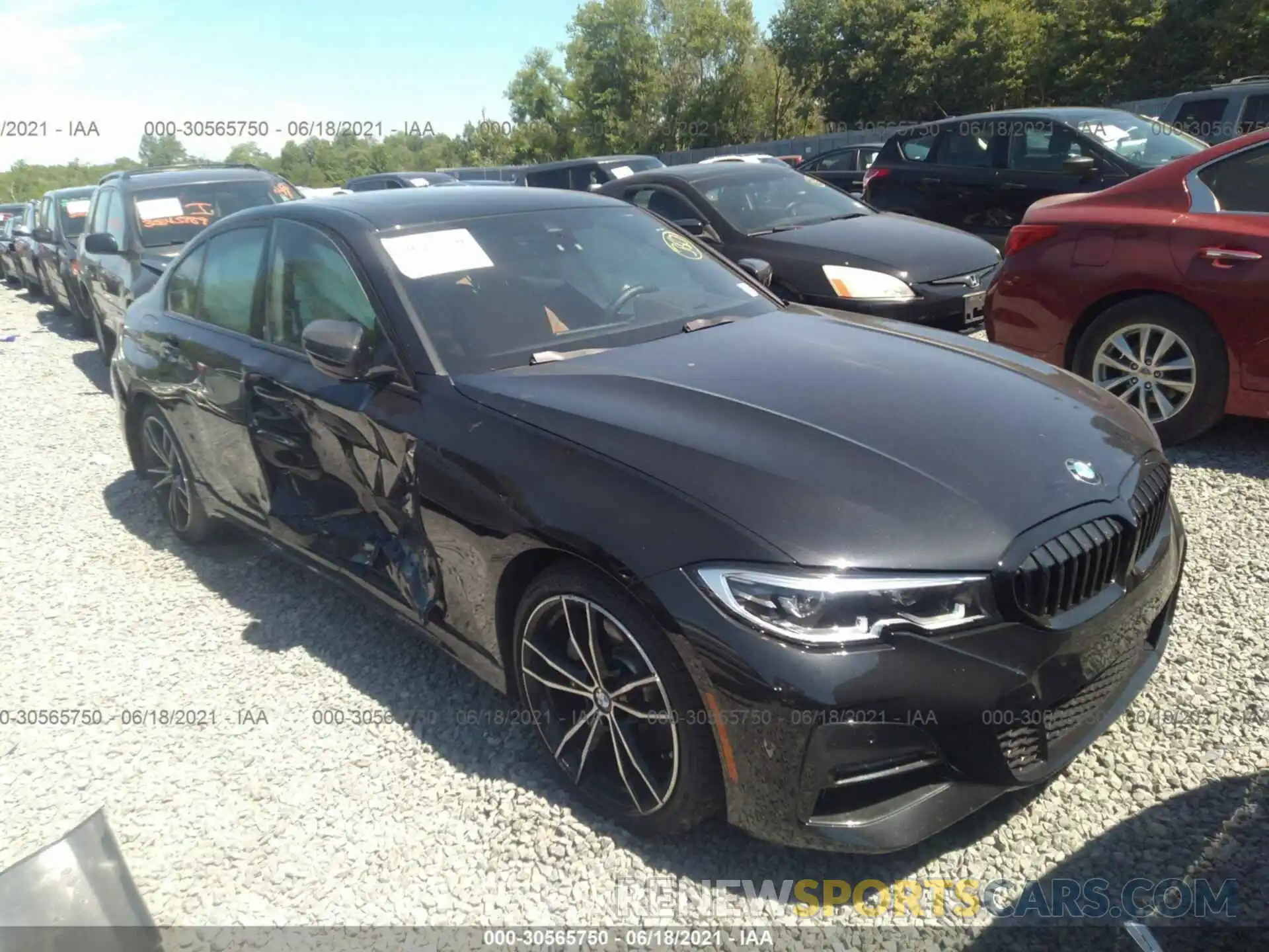 1 Photograph of a damaged car 3MW5R7J01M8B57483 BMW 3 SERIES 2021