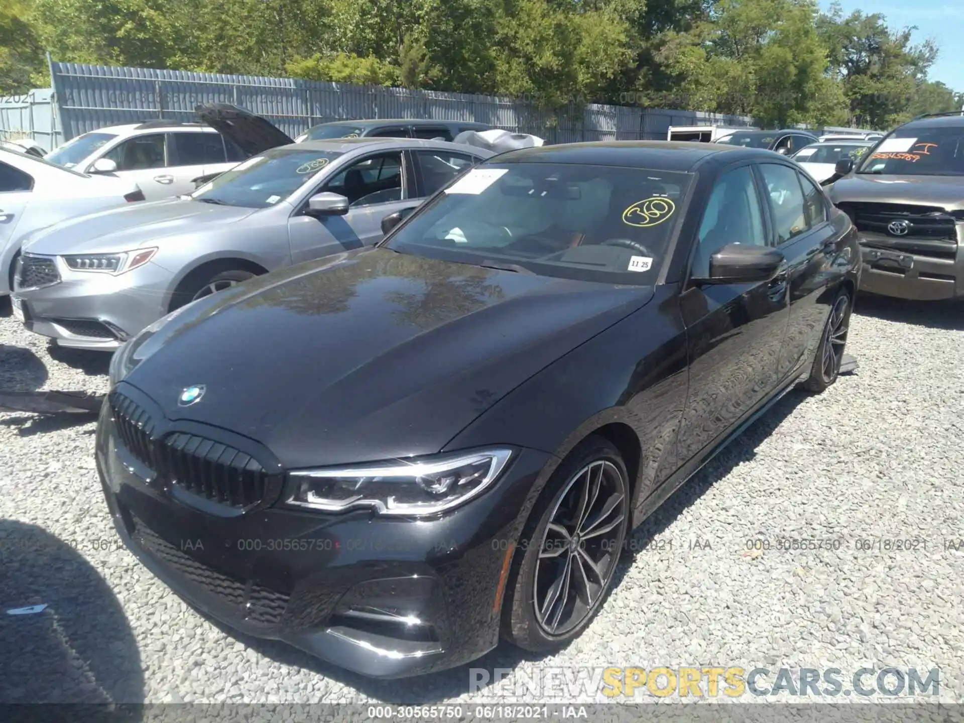 2 Photograph of a damaged car 3MW5R7J01M8B57483 BMW 3 SERIES 2021