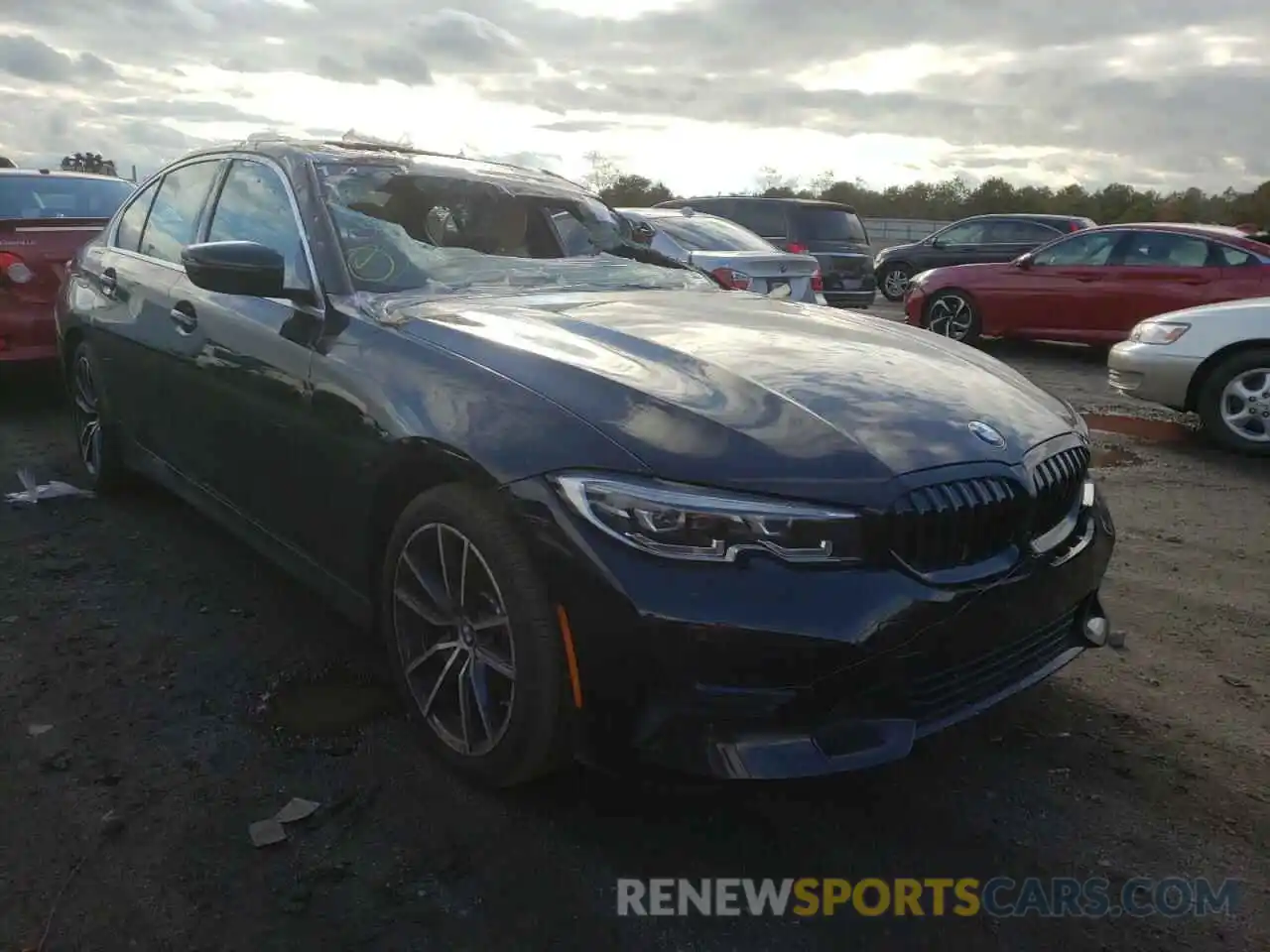 1 Photograph of a damaged car 3MW5R7J01M8B59363 BMW 3 SERIES 2021