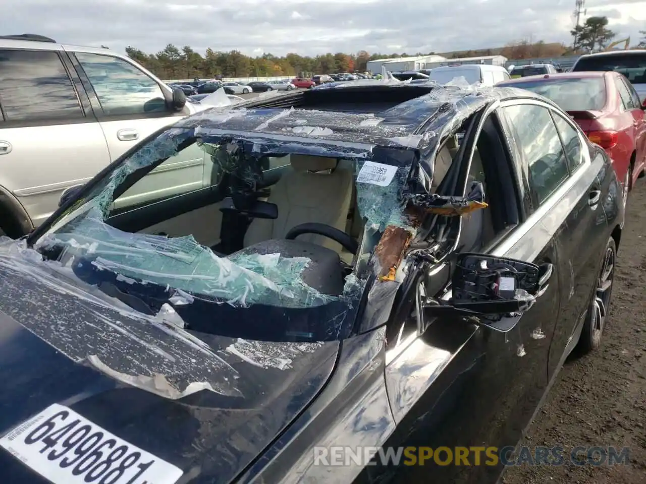 9 Photograph of a damaged car 3MW5R7J01M8B59363 BMW 3 SERIES 2021