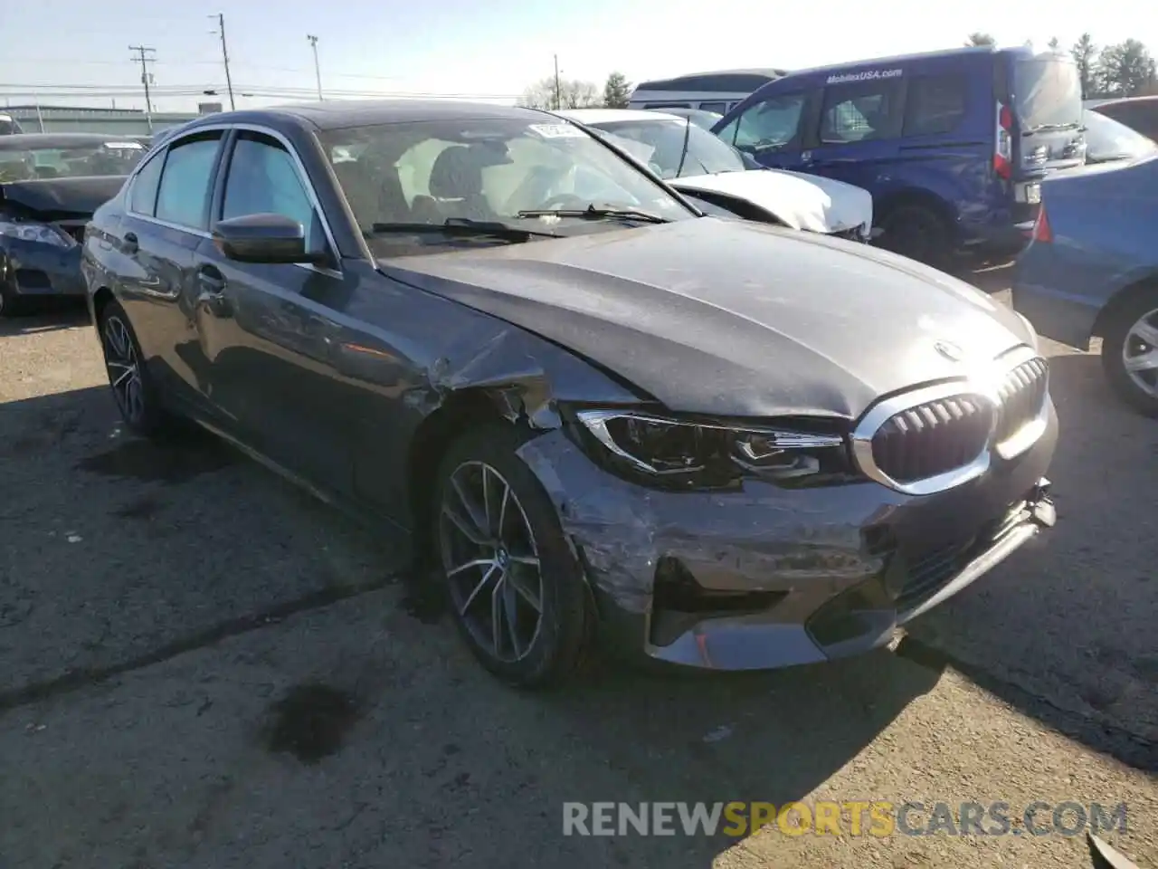 1 Photograph of a damaged car 3MW5R7J01M8B62117 BMW 3 SERIES 2021