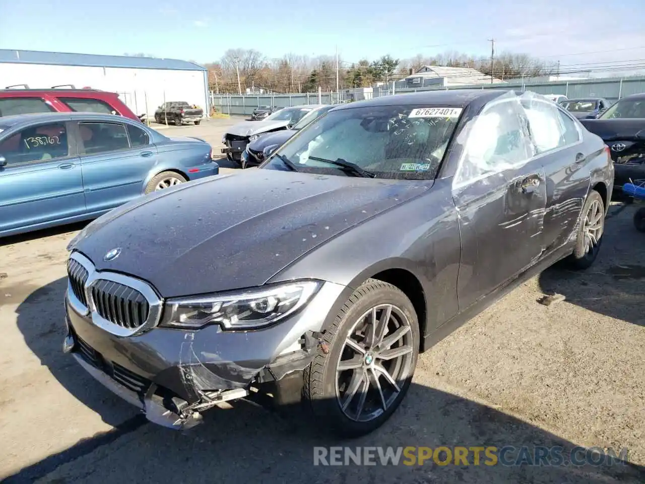 2 Photograph of a damaged car 3MW5R7J01M8B62117 BMW 3 SERIES 2021