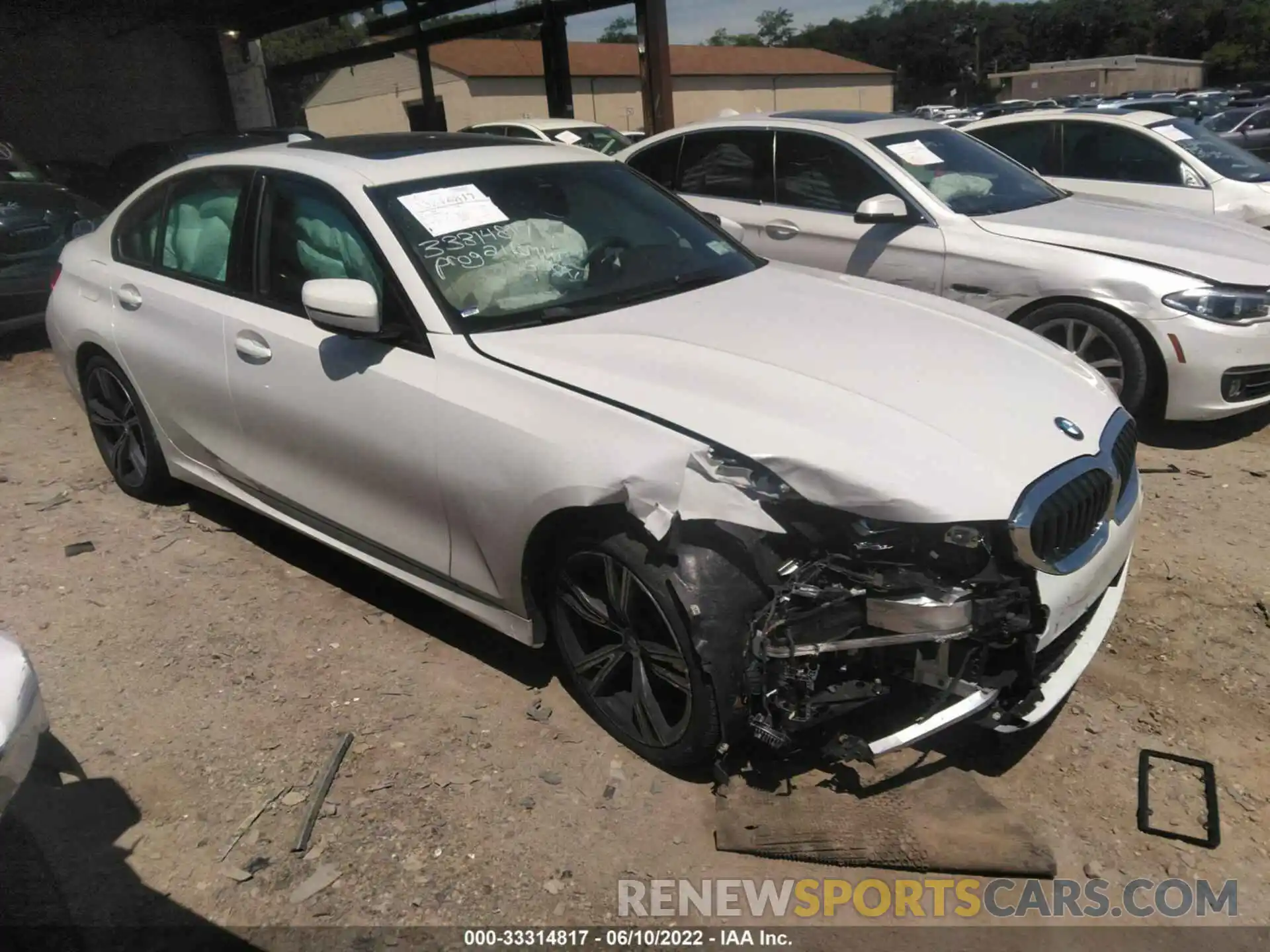 1 Photograph of a damaged car 3MW5R7J01M8B67849 BMW 3 SERIES 2021