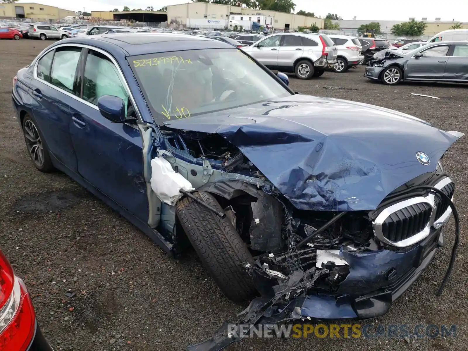 1 Photograph of a damaged car 3MW5R7J01M8B68676 BMW 3 SERIES 2021